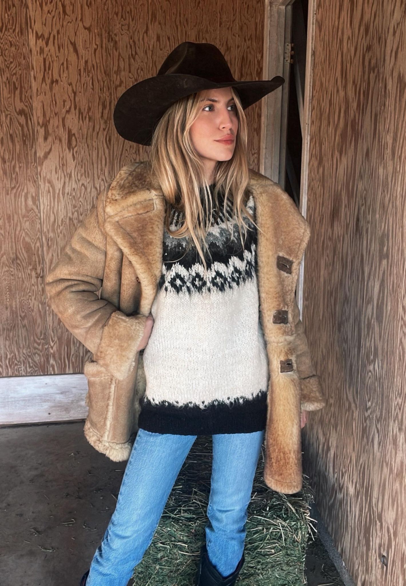 Vintage Alpaca Sweater from Bolivia