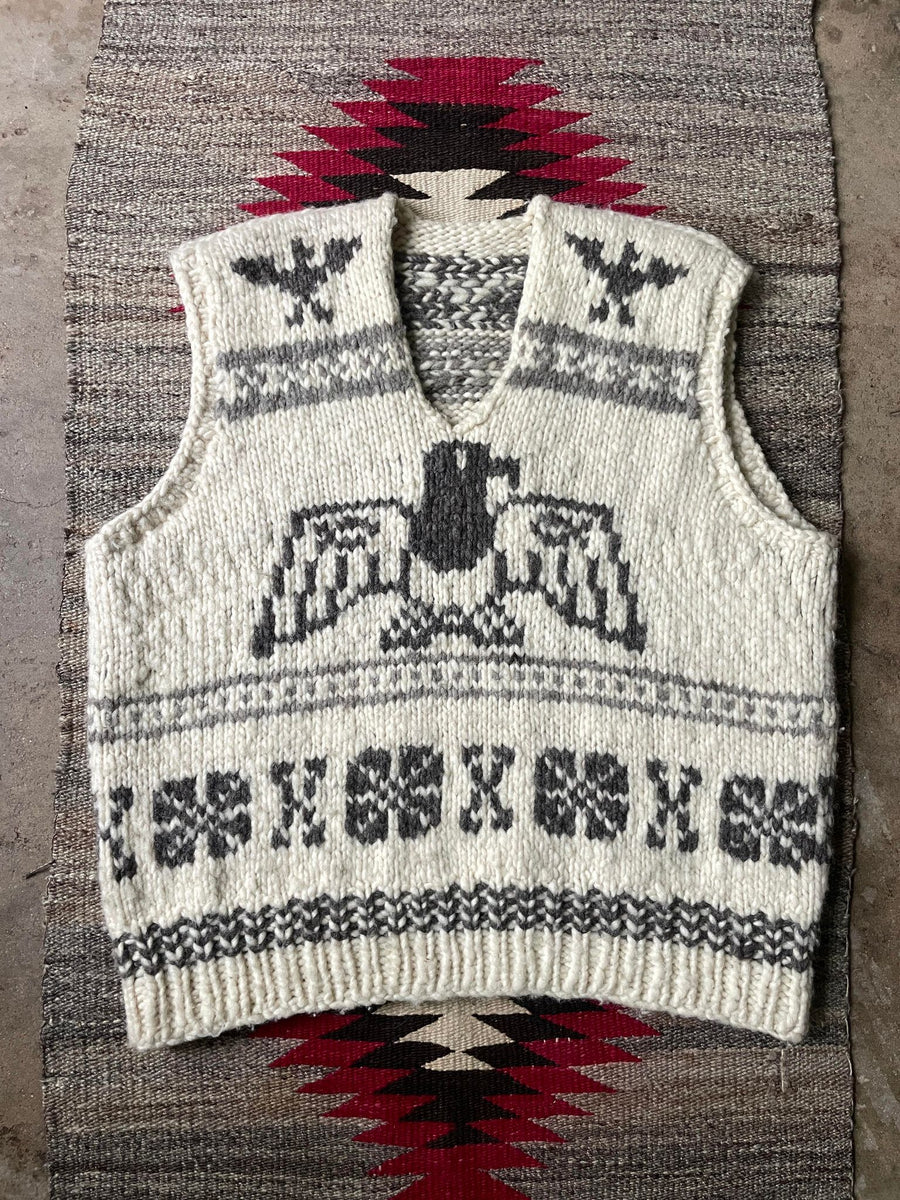 HYKE COWICHAN SWEATER VEST ハイク カウチンベスト - トップス