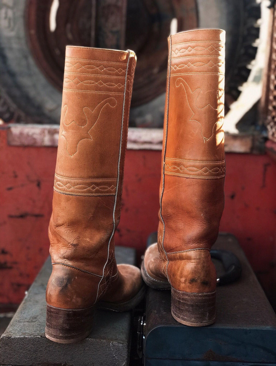 返品交換不可】 vintage 1970s USA boots stitch ブーツ - leica