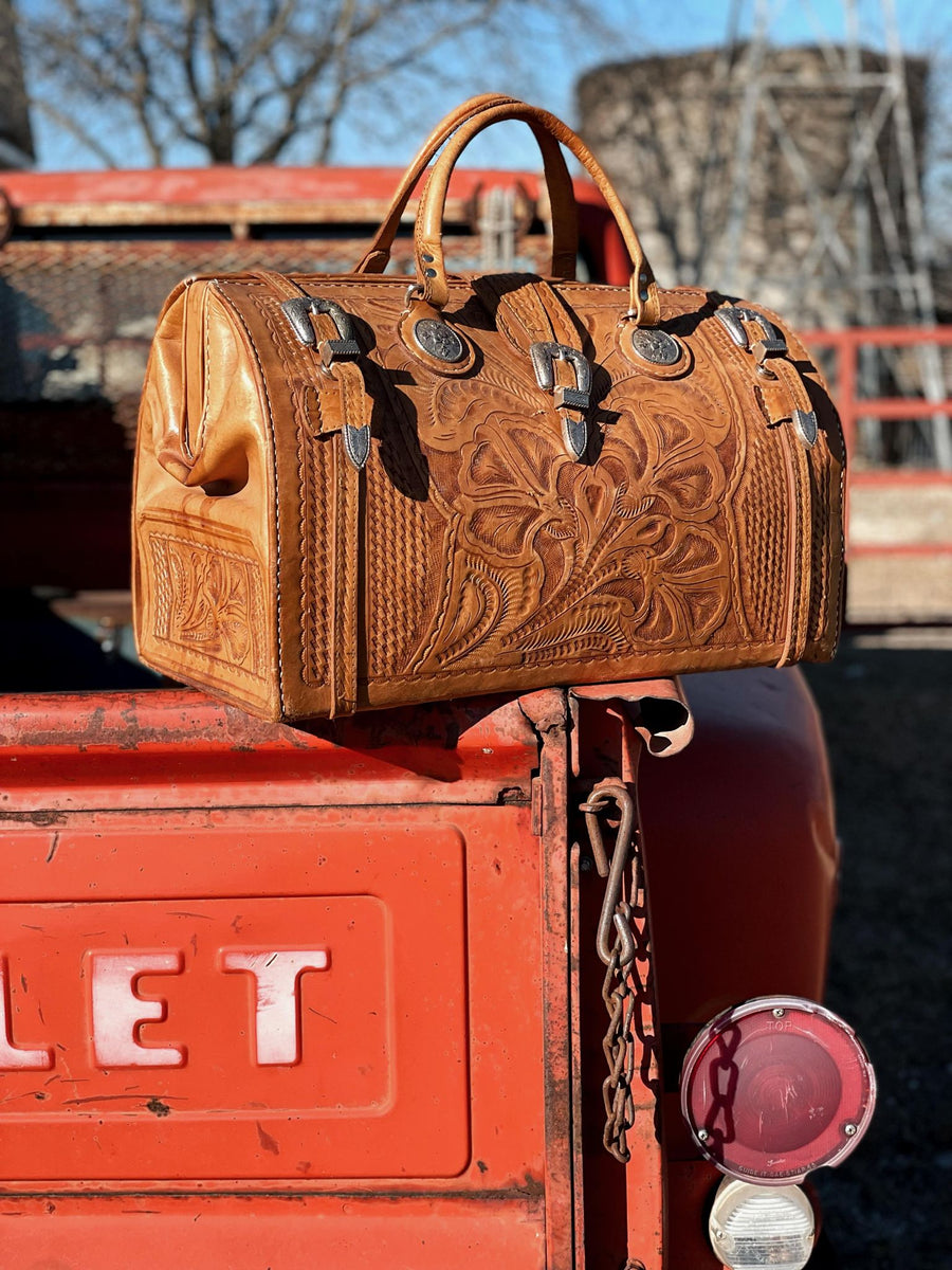 Vintage Hand Tooled Travel Bag – Chad Isham