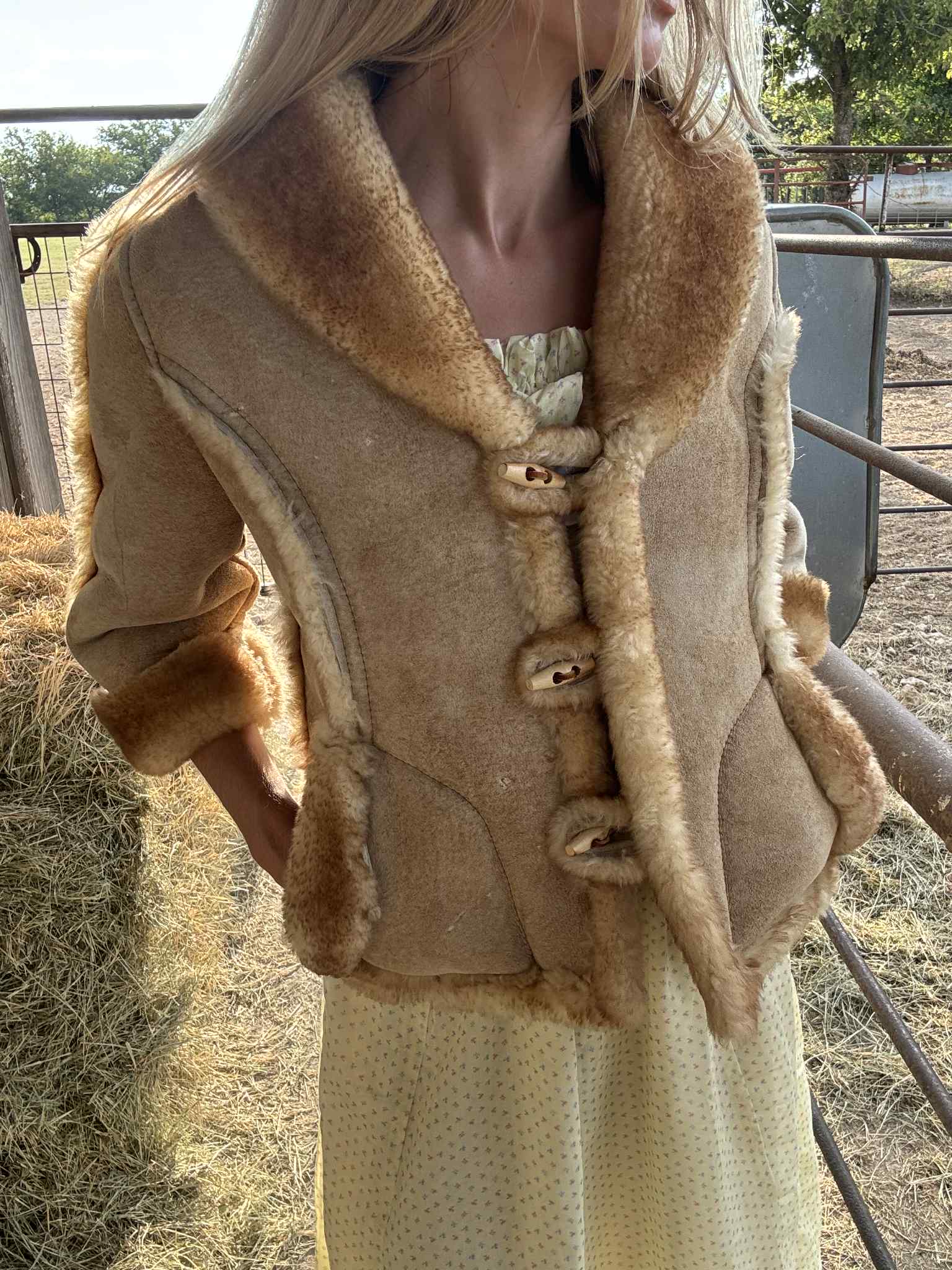 Vintage Western Sheepskin Jacket