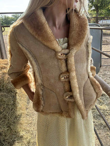 Vintage Western Sheepskin Jacket