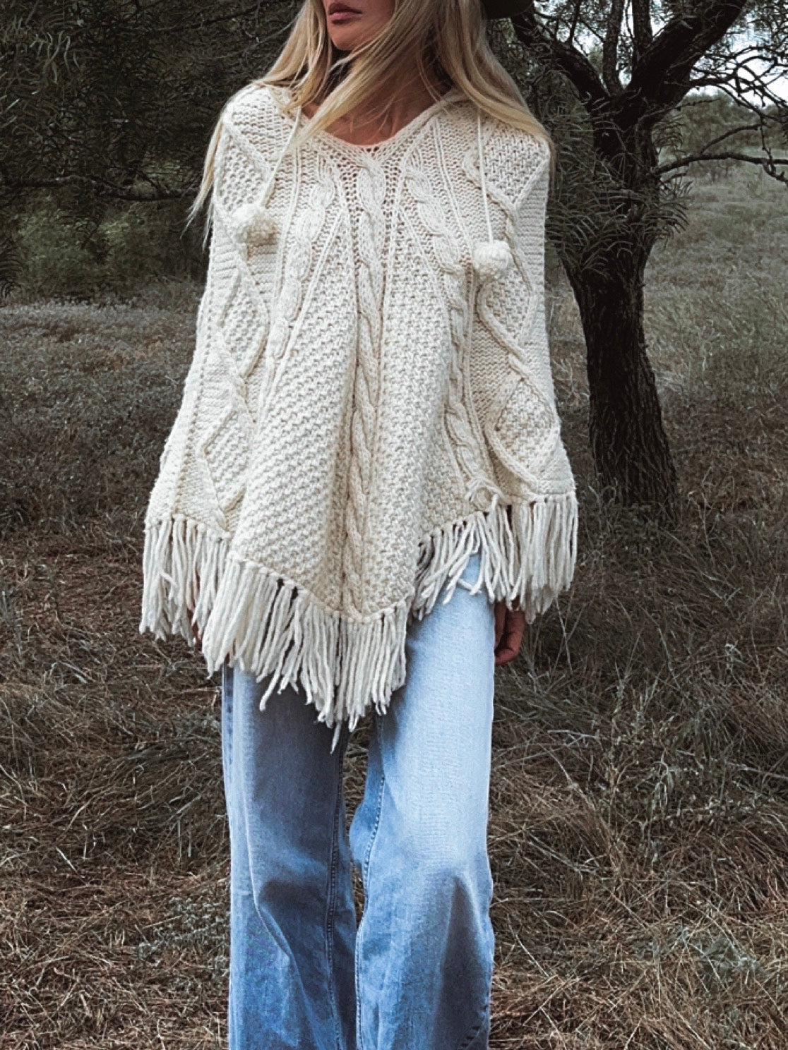 Vintage Wool Ponchito