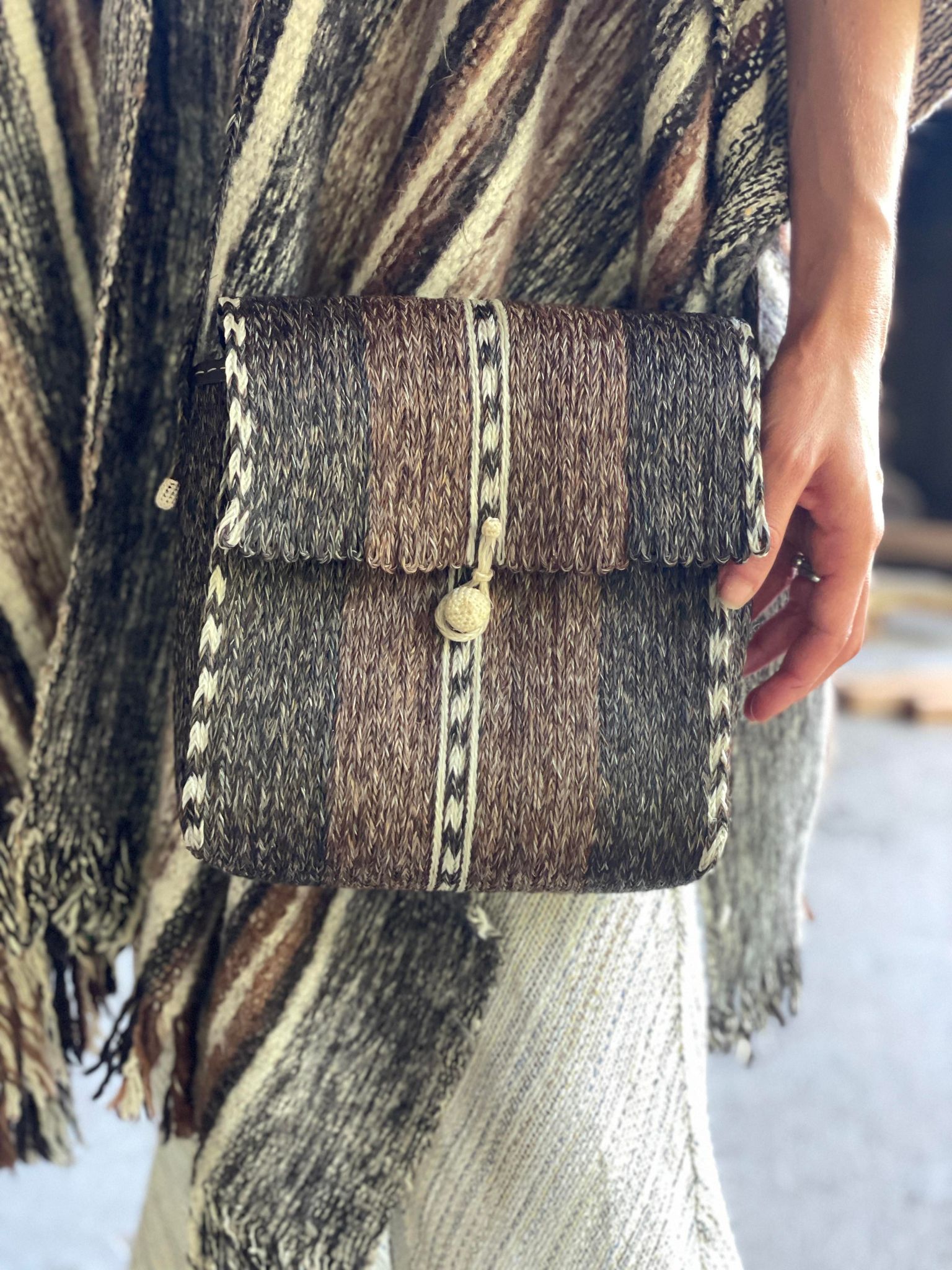 Hand Hitched Horsehair Purse