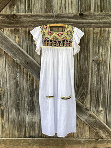Handmade Chiapas Dress (White)