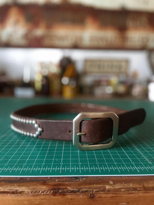 Handmade Studded Belt Size 33/34