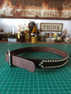 Handmade Studded Belt Size 33/34