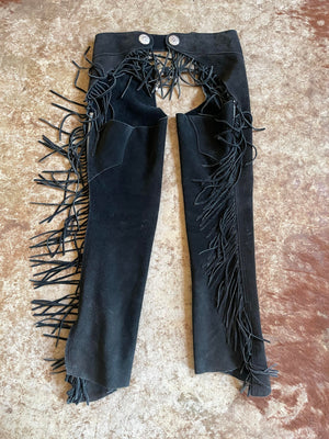 Vintage Black Star Chaps - S/M