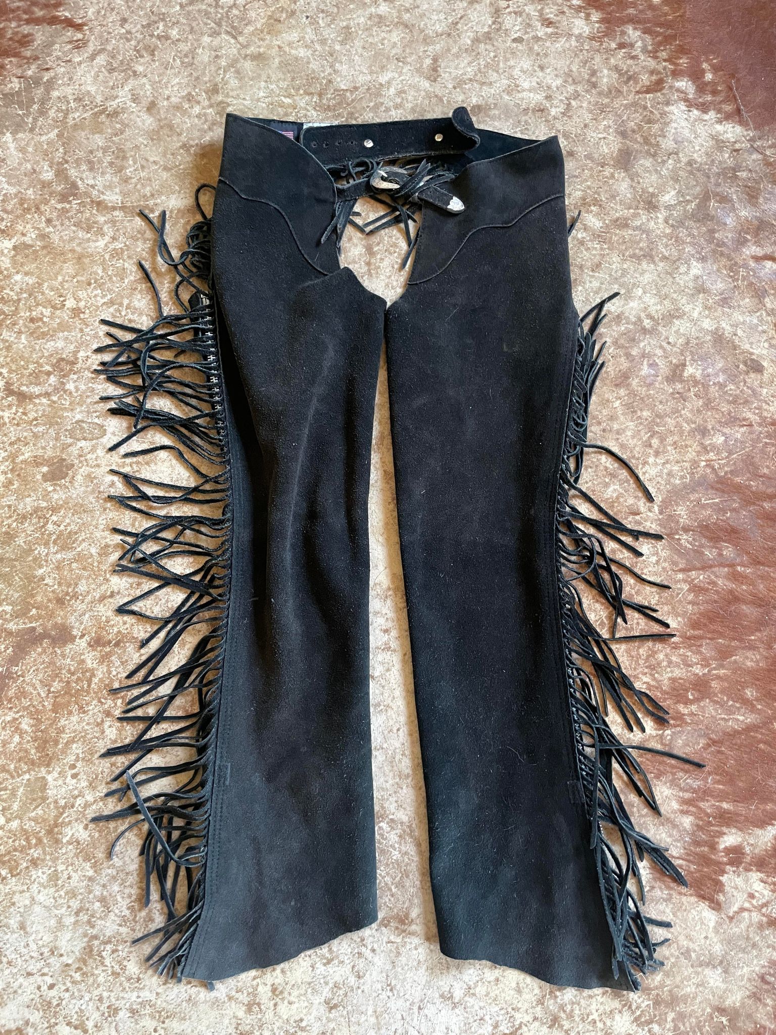 Vintage Black Star Chaps - S/M