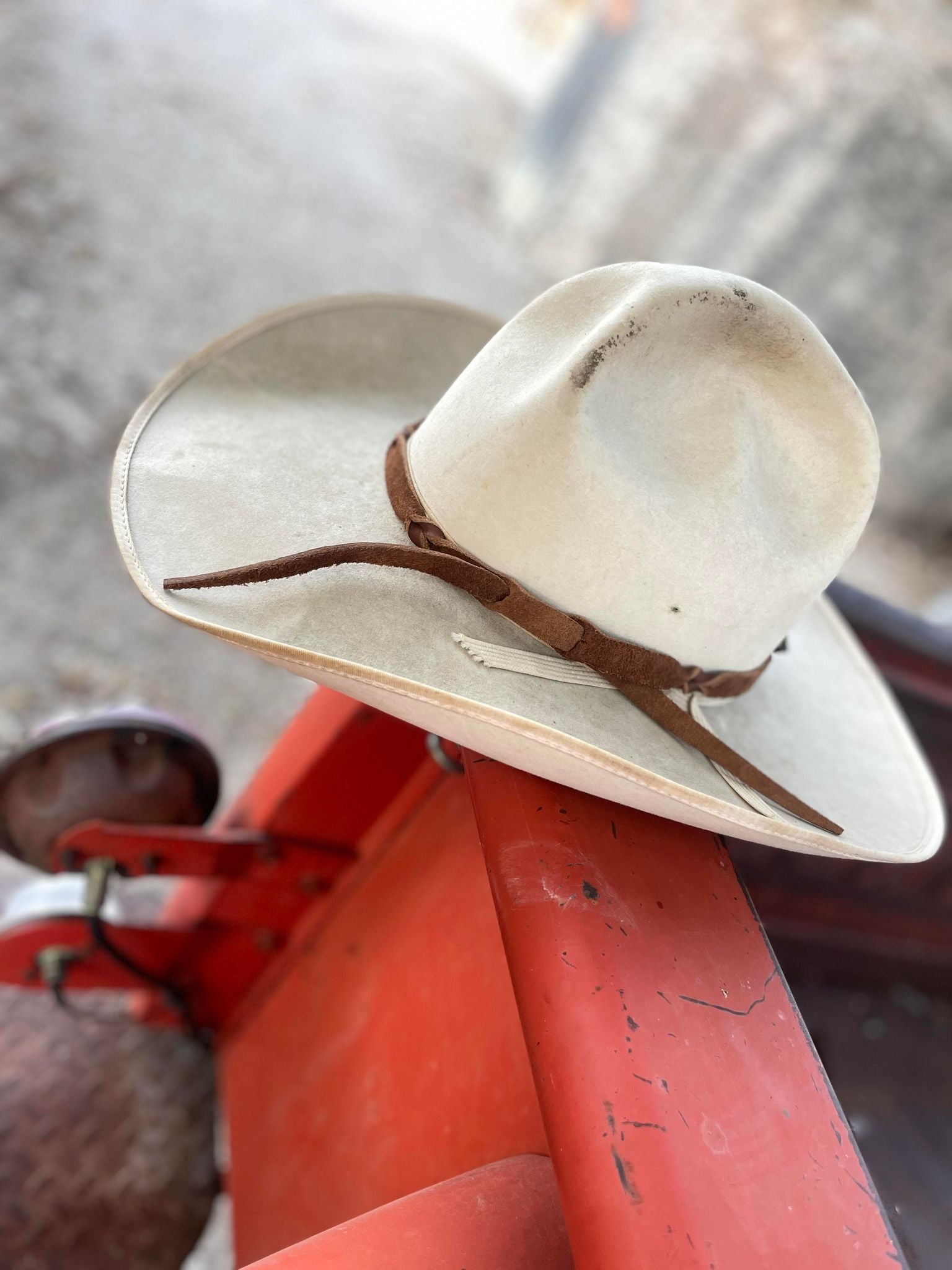 Handmade Reversible Hat Band (Saddle Brown)