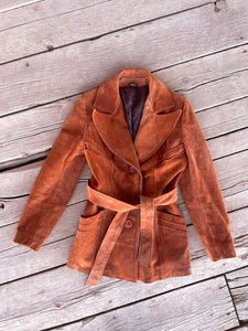 Vintage Suede Red Clay Jacket