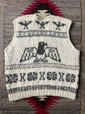 Vintage Wool Cowichan Sweater Vest