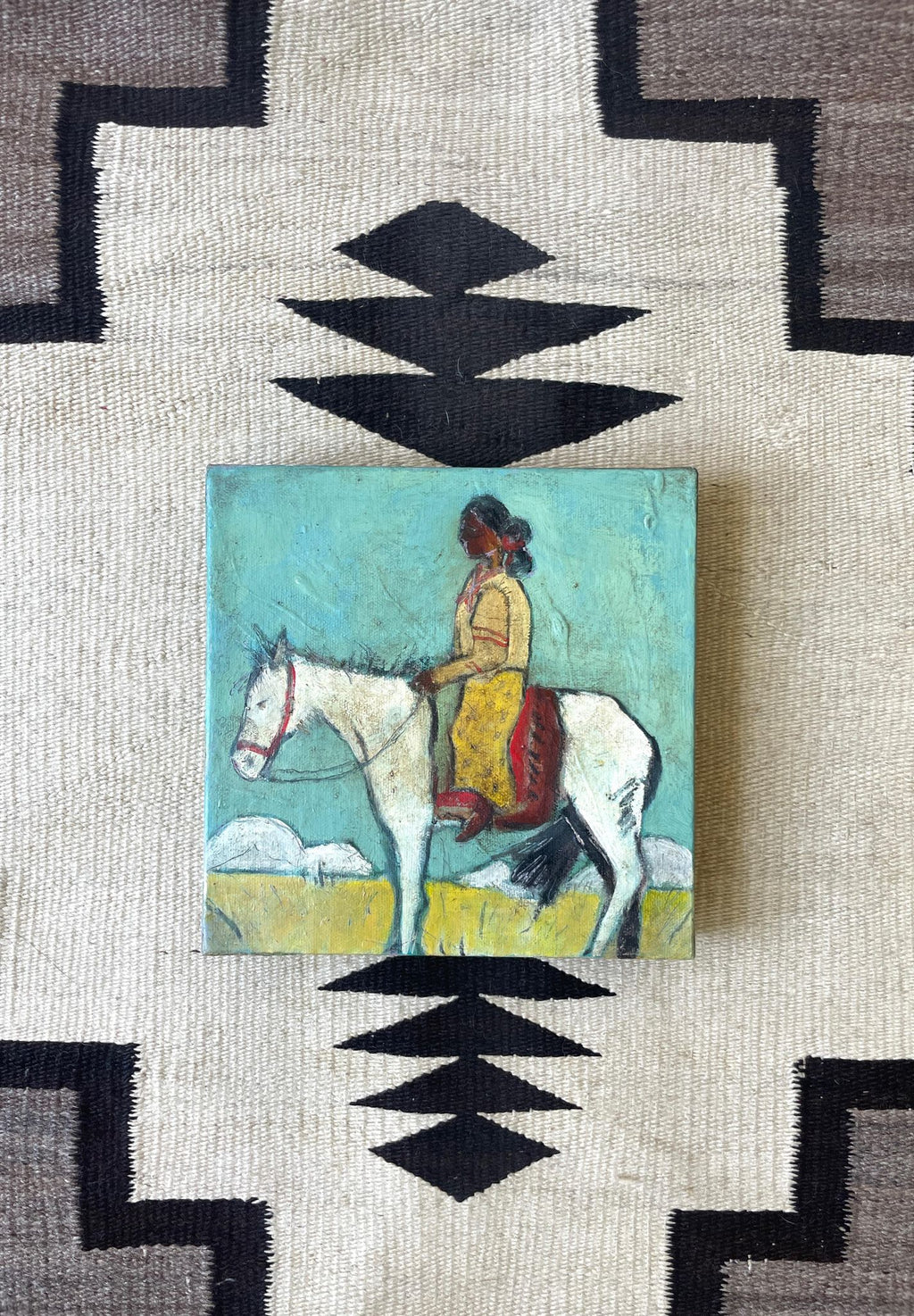 Navajo Woman Painting