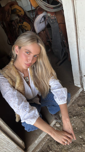 Vintage Sheepskin Vest
