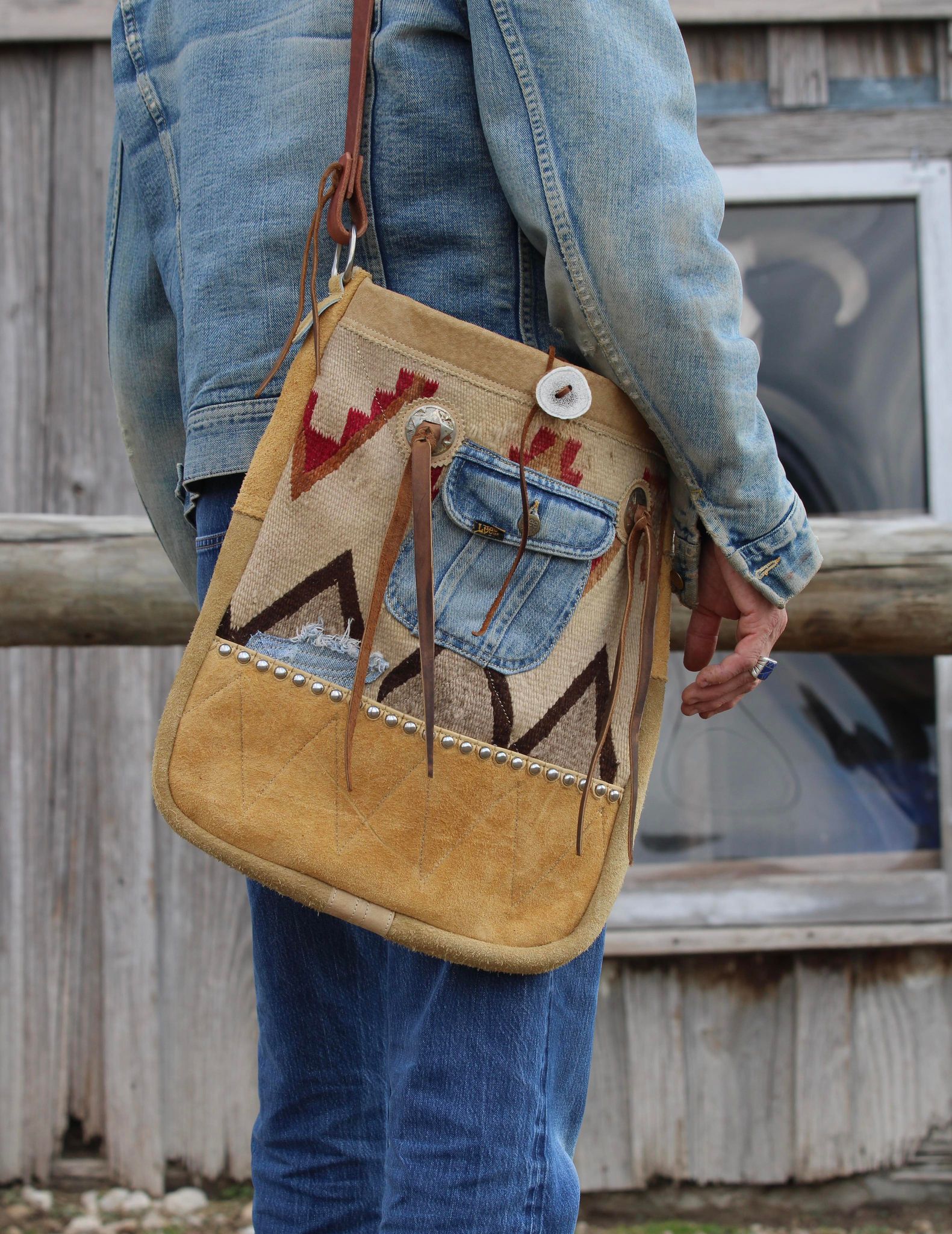 One of a Kind Navajo Remnant Bag