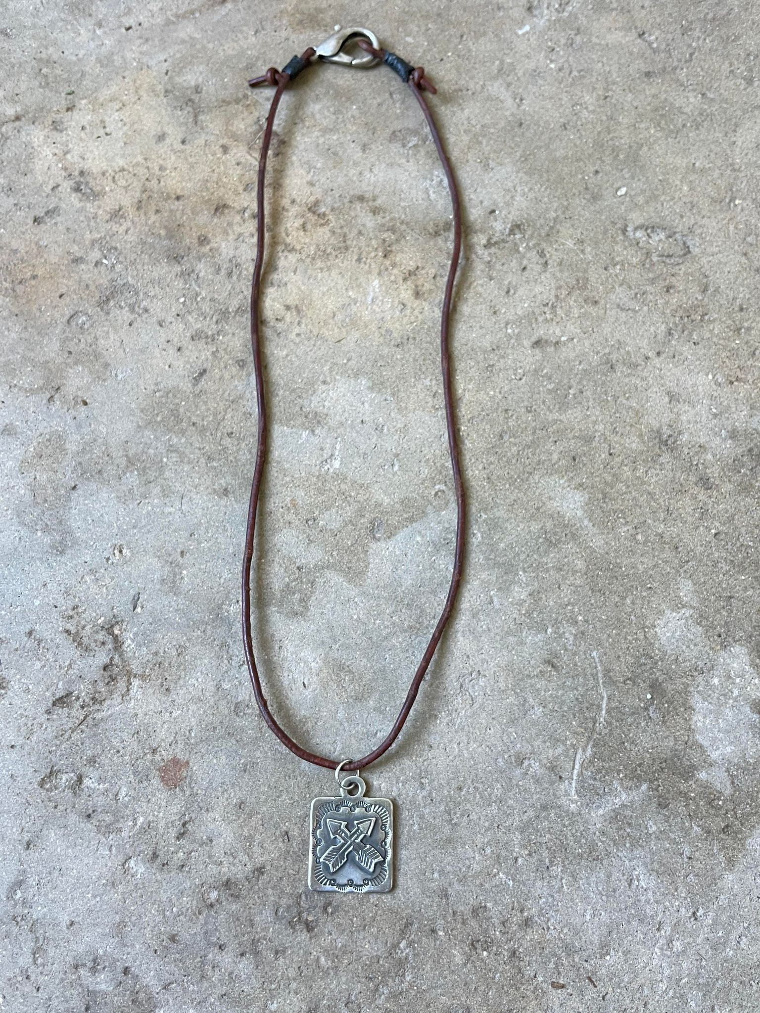 Crossed Arrow Necklace