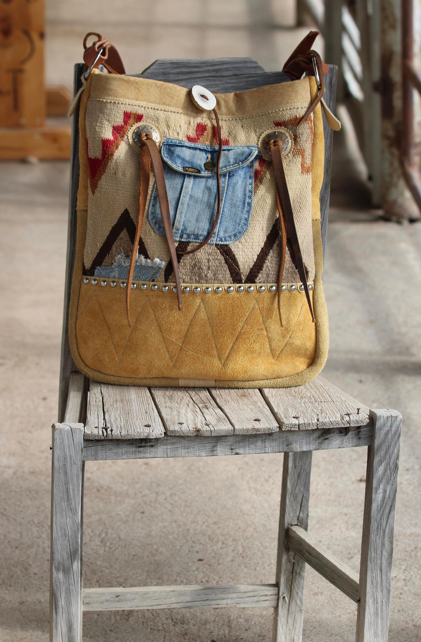 One of a Kind Navajo Remnant Bag