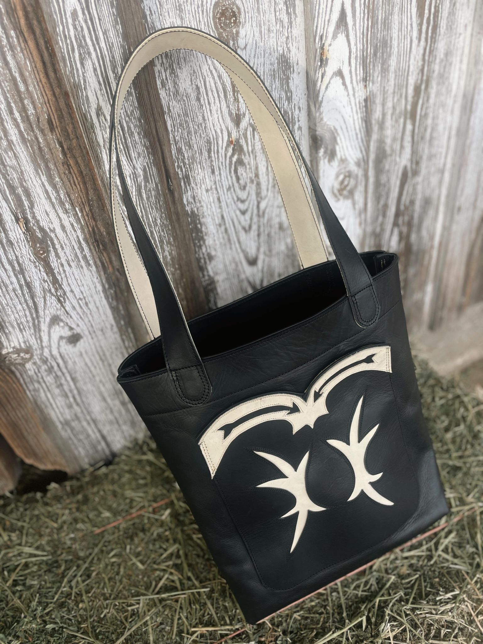 Cowboy Boot Top Inspired Tote