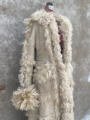 Vintage Sheepskin Afghan Coat
