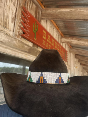 Antique Beaded Hat Band