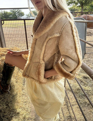 Vintage Western Sheepskin Jacket