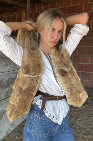Vintage Sheepskin Vest