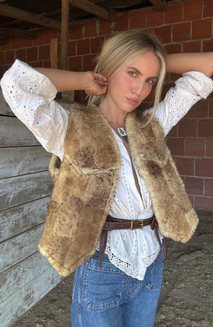 Vintage Sheepskin Vest