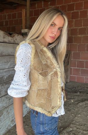 Vintage Sheepskin Vest