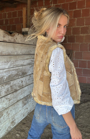 Vintage Sheepskin Vest