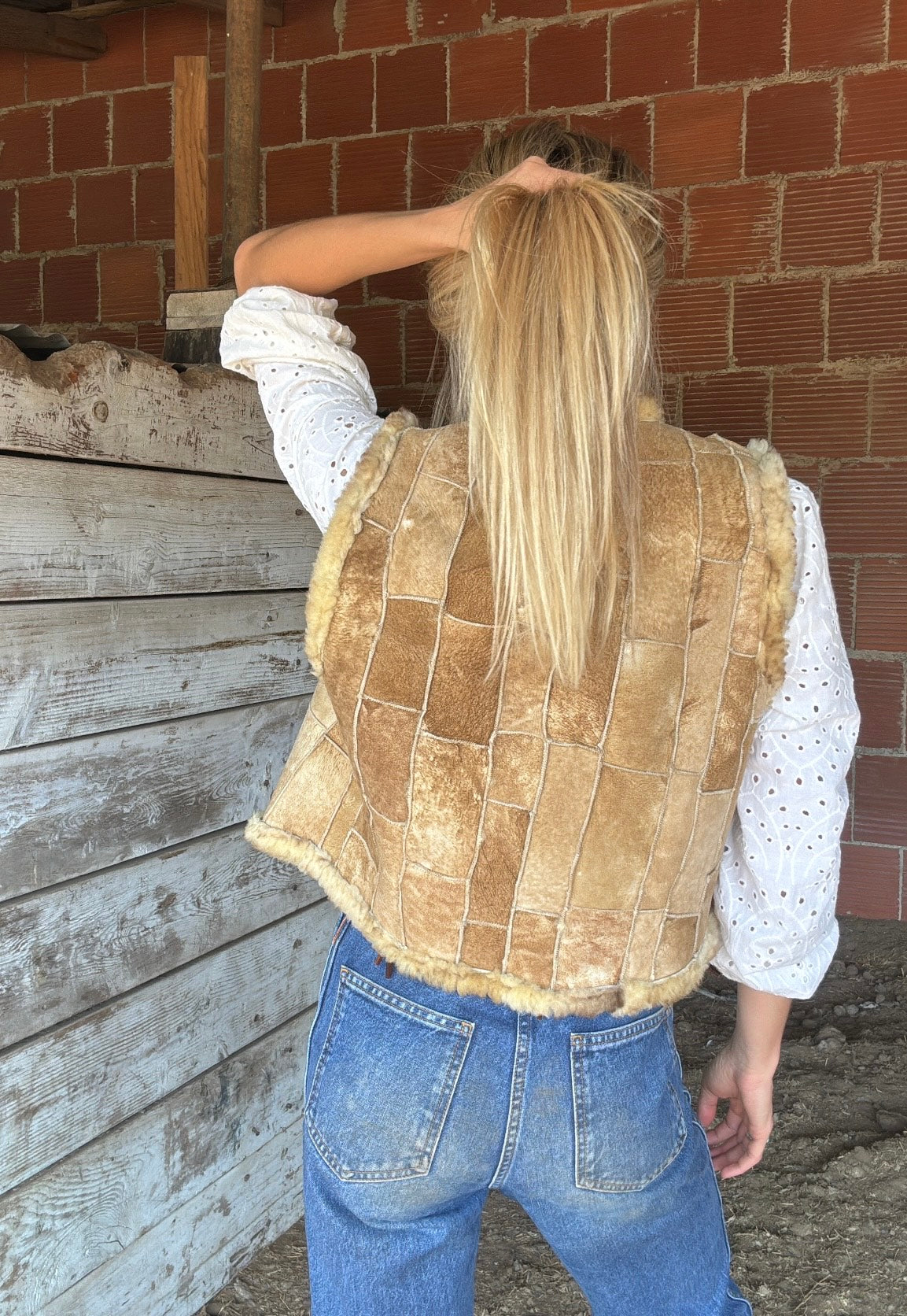 Vintage Sheepskin Vest