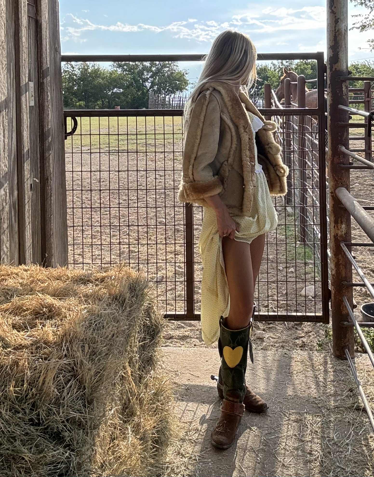 Vintage Western Sheepskin Jacket