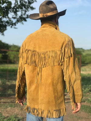 Vintage Cowhide Fringe Jacket