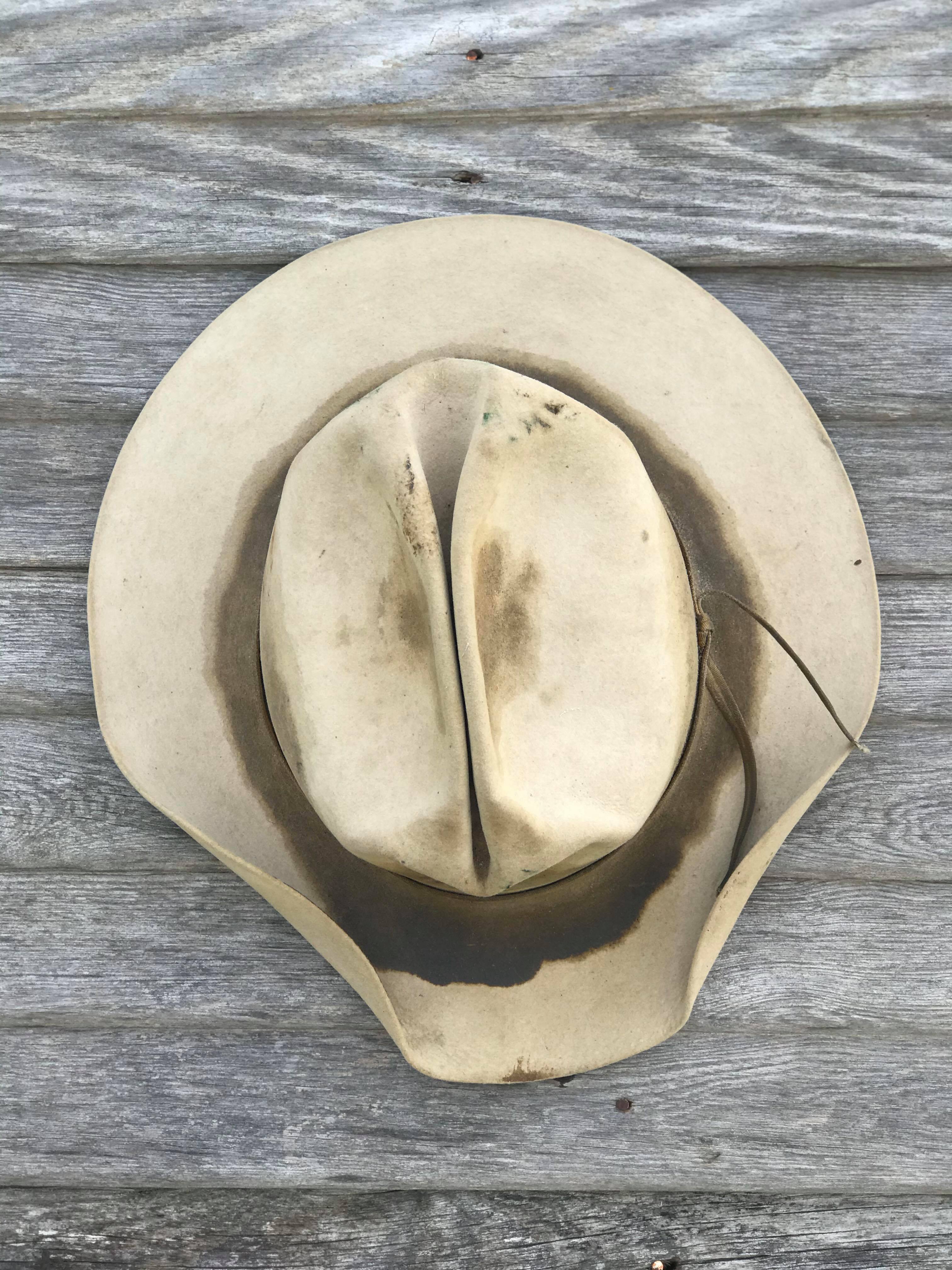 Vintage Felt Cowboy Hat