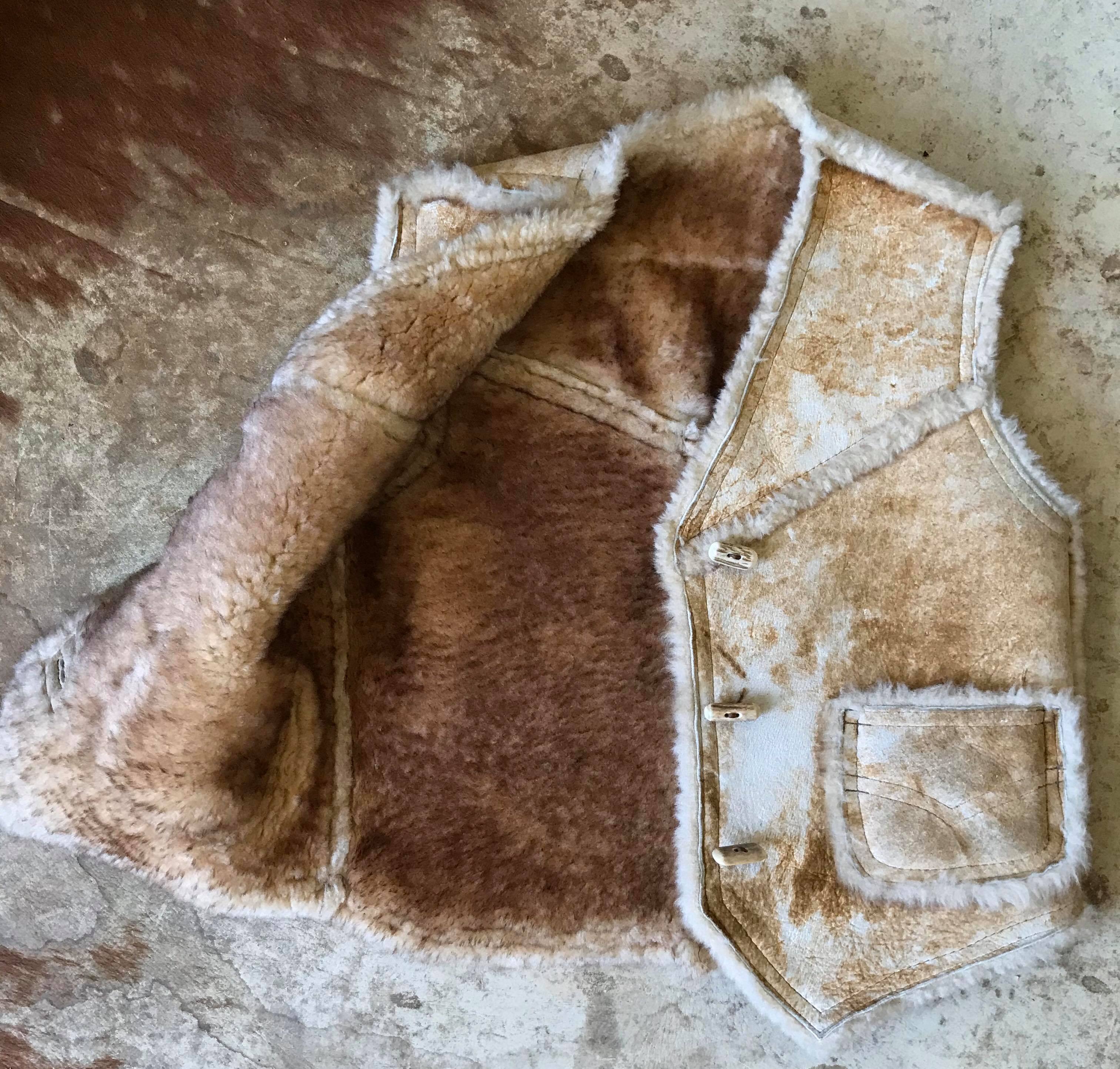 Vintage Sheepskin Vest