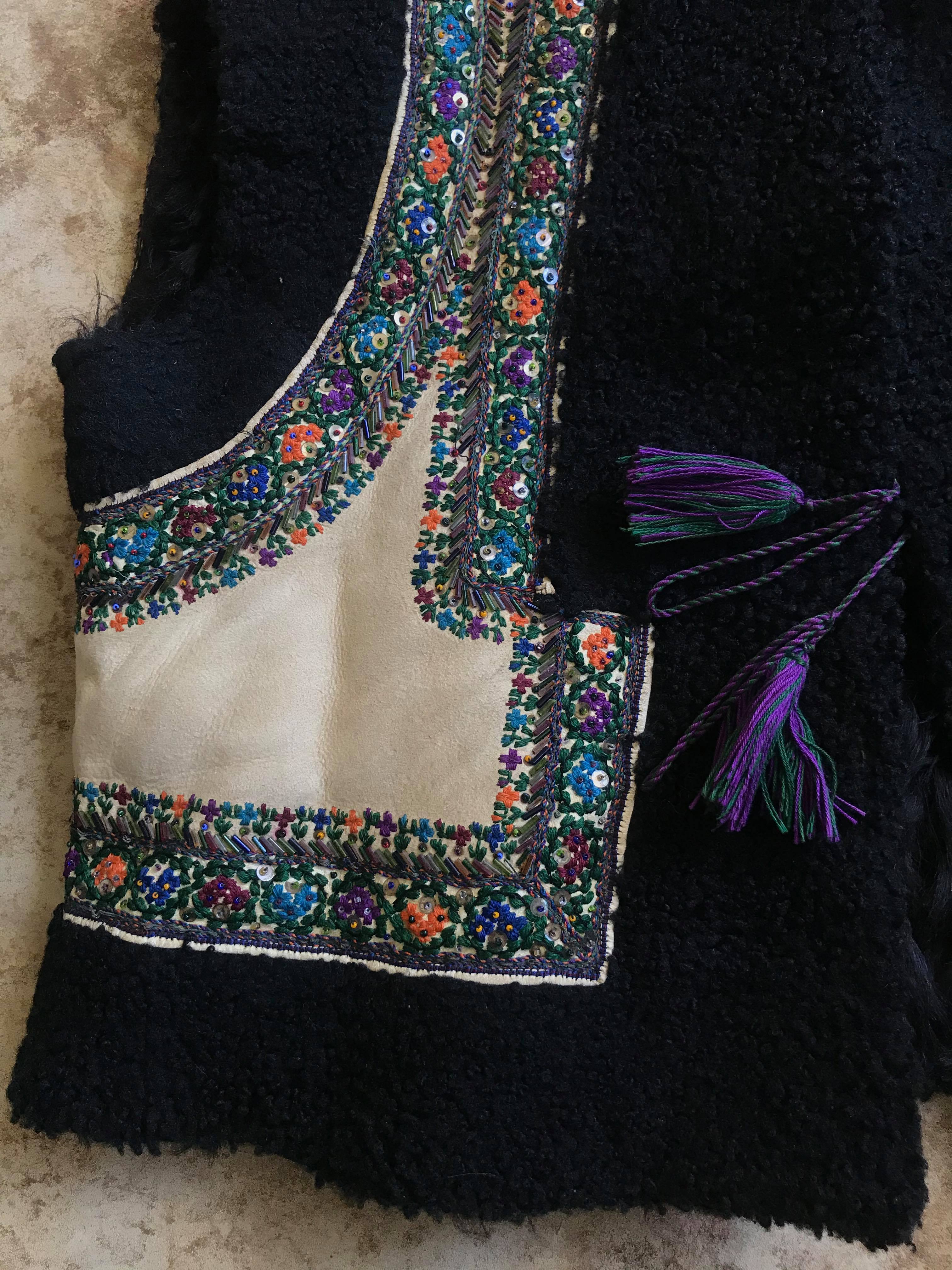 Vintage Ukrainian Folk Vest