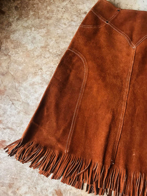 Vintage Leather Skirt