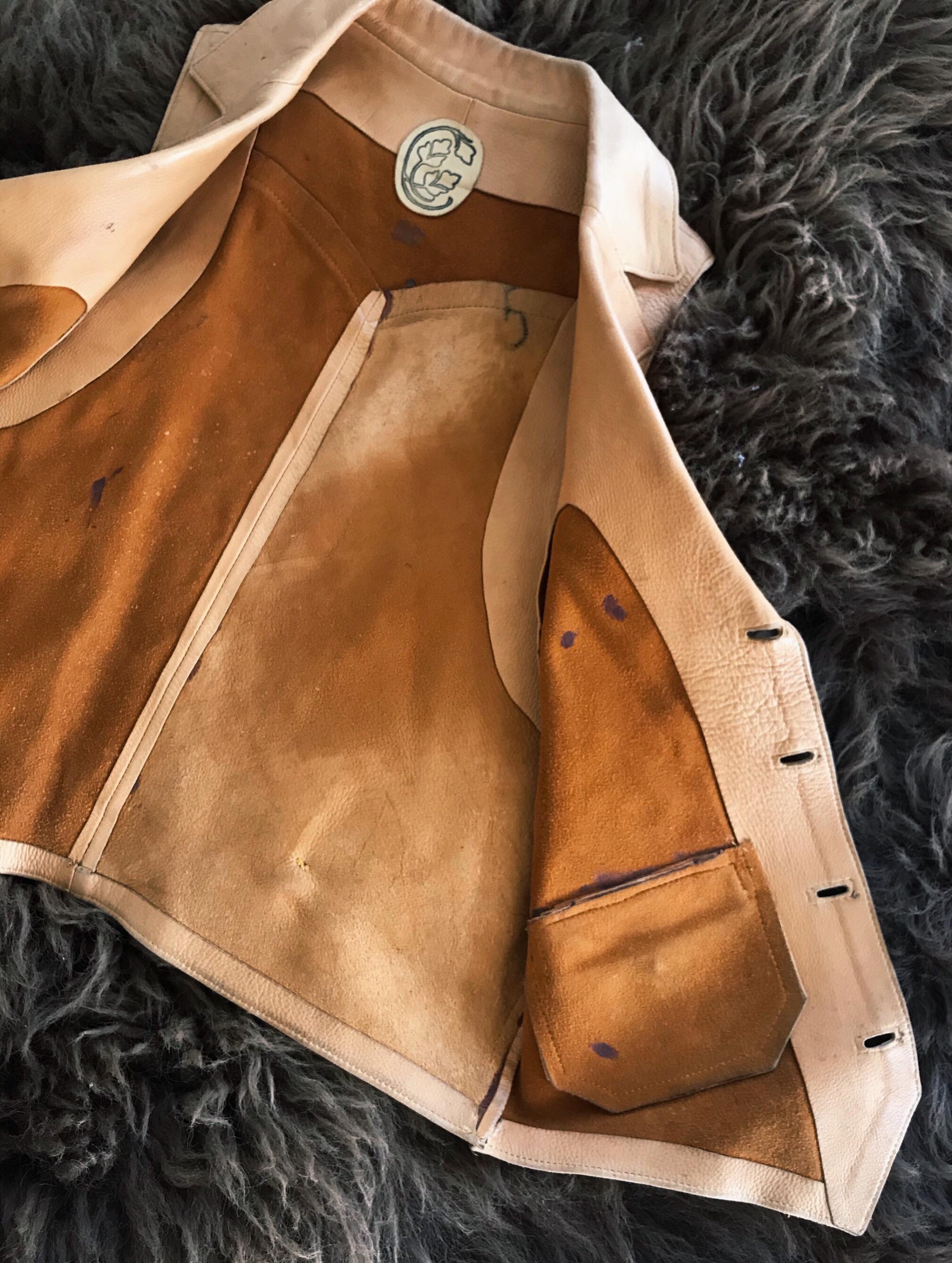 Vintage Leather Vest from the Early 1960's