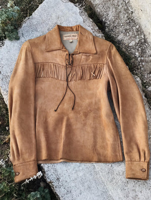 Vintage Deerskin Pullover Jacket