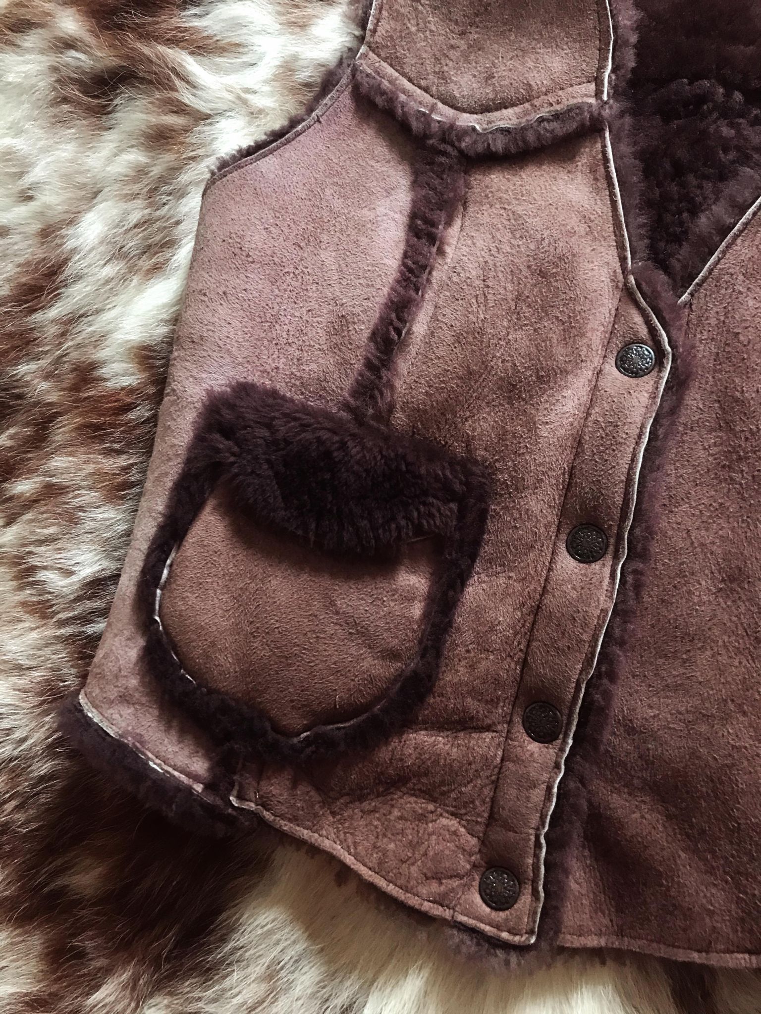 Vintage Overland Sheepskin Vest