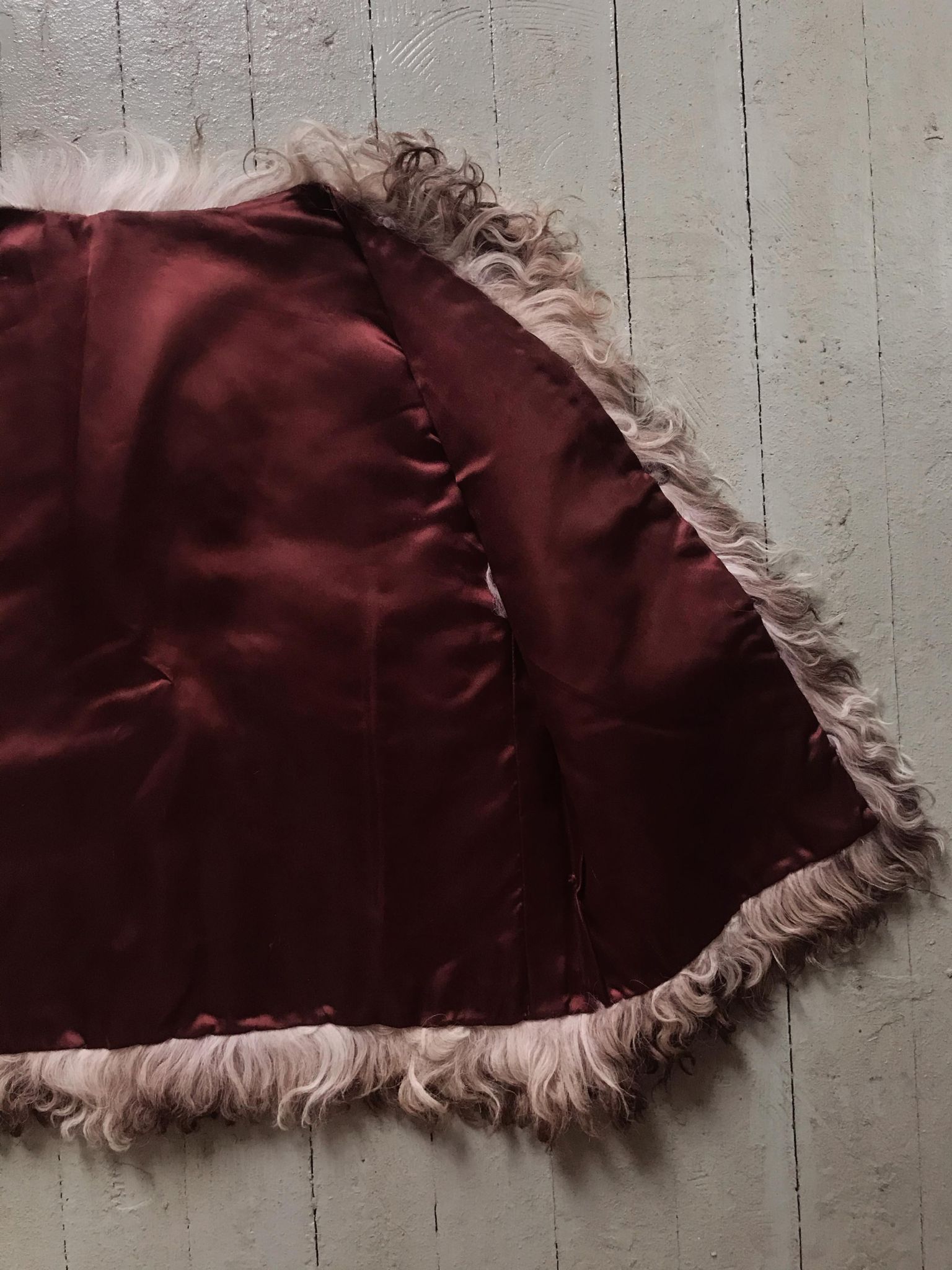 Vintage Curly Sheepskin Vest