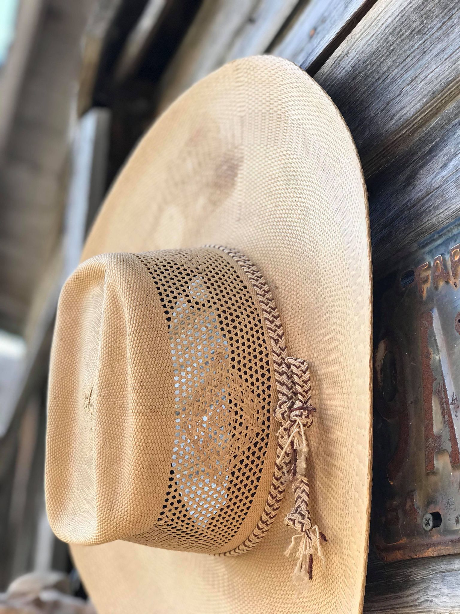 1950's Straw Cowboy Hat