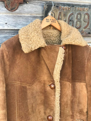 Vintage Leather Barn Coat