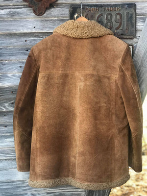 Vintage Leather Barn Coat