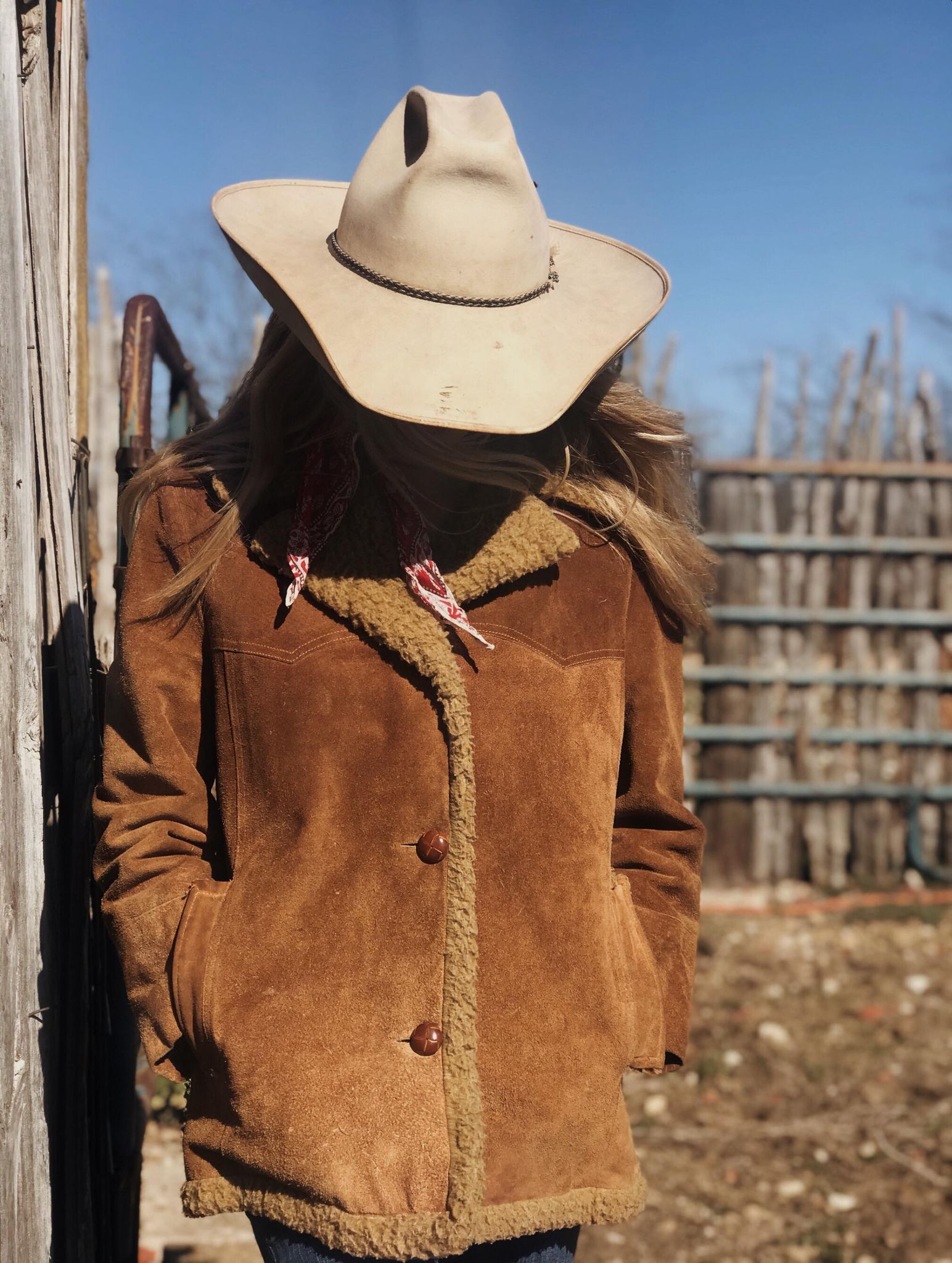 Vintage Leather Barn Coat