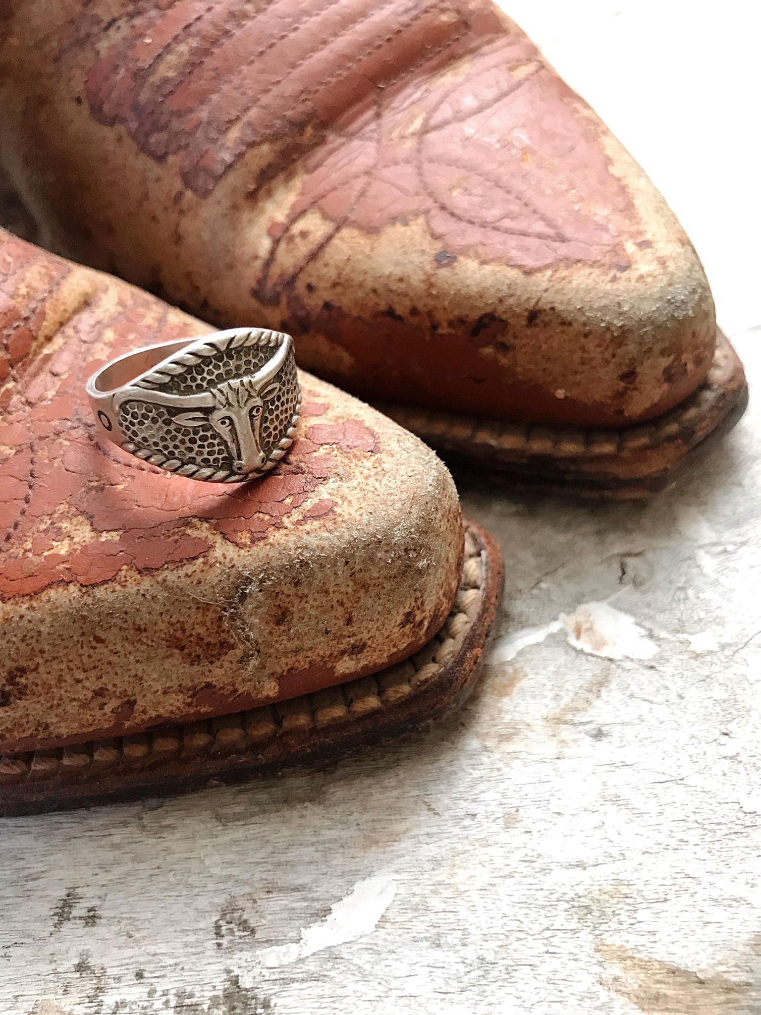 Vintage Texas Longhorn Ring