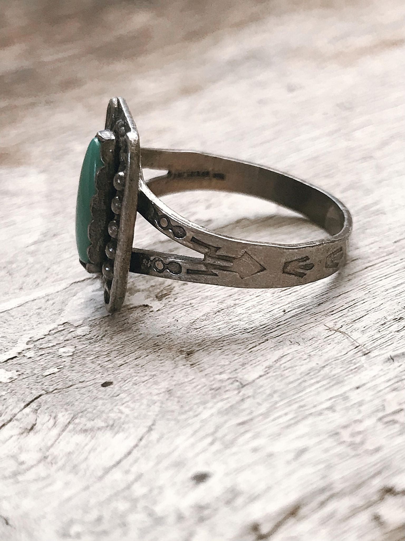 Vintage Navajo Made Turquoise Ring
