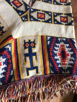 Vintage Wool Poncho