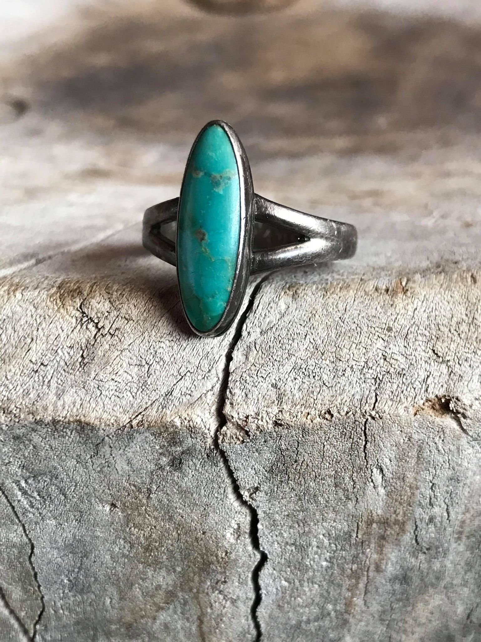 Vintage Navajo Made Turquoise Ring