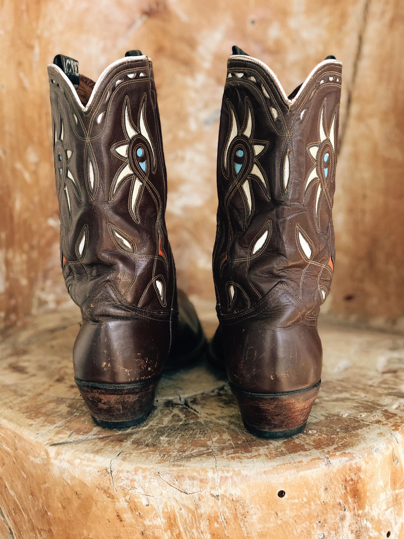 Vintage Acme Leather Cowboy Boots for Women