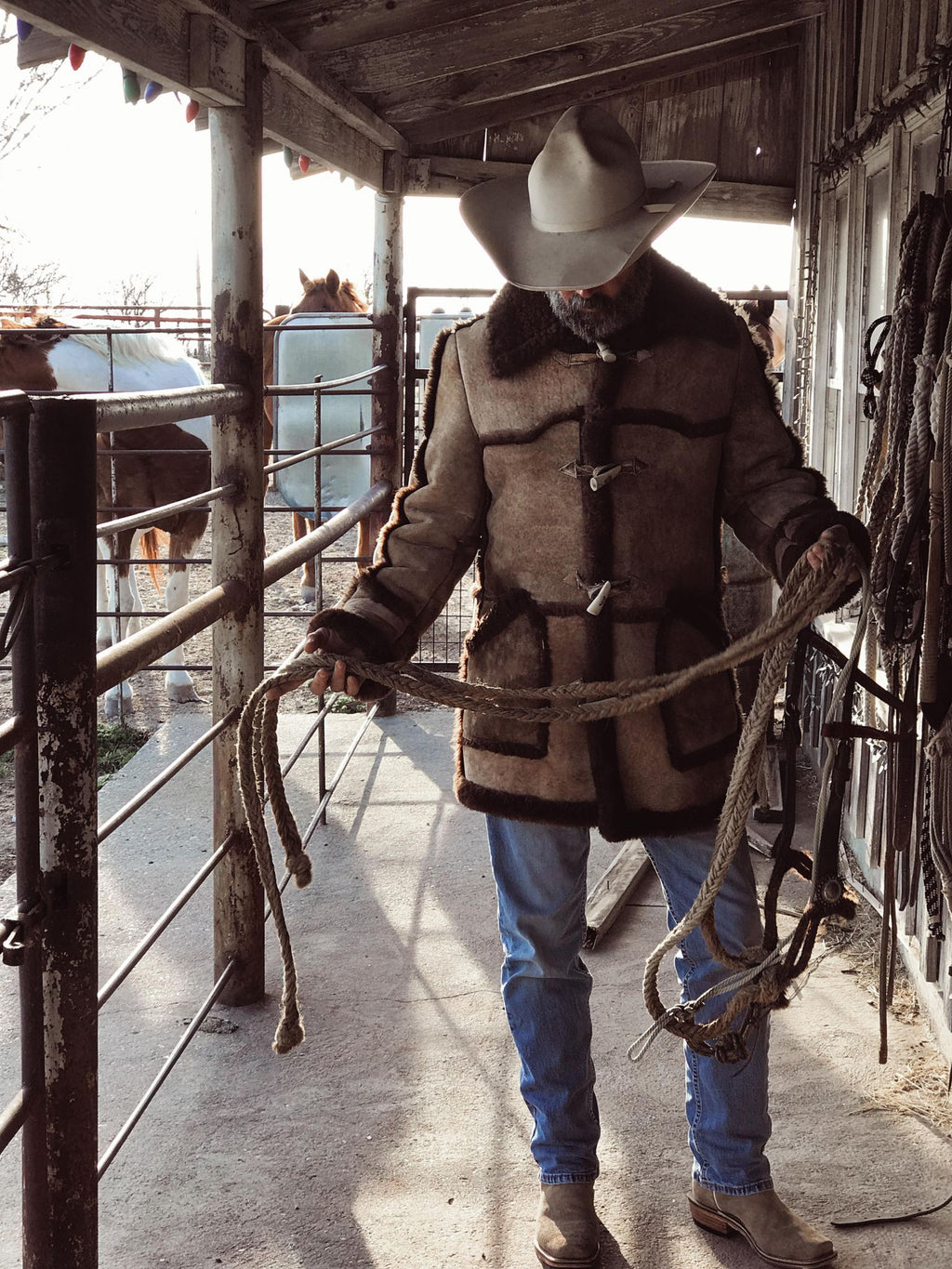 Vintage Sheepskin Coat